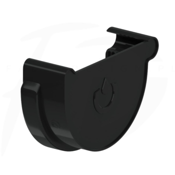 Denko lewe PVC firmy KROP ⌀ 130 kolor czarny